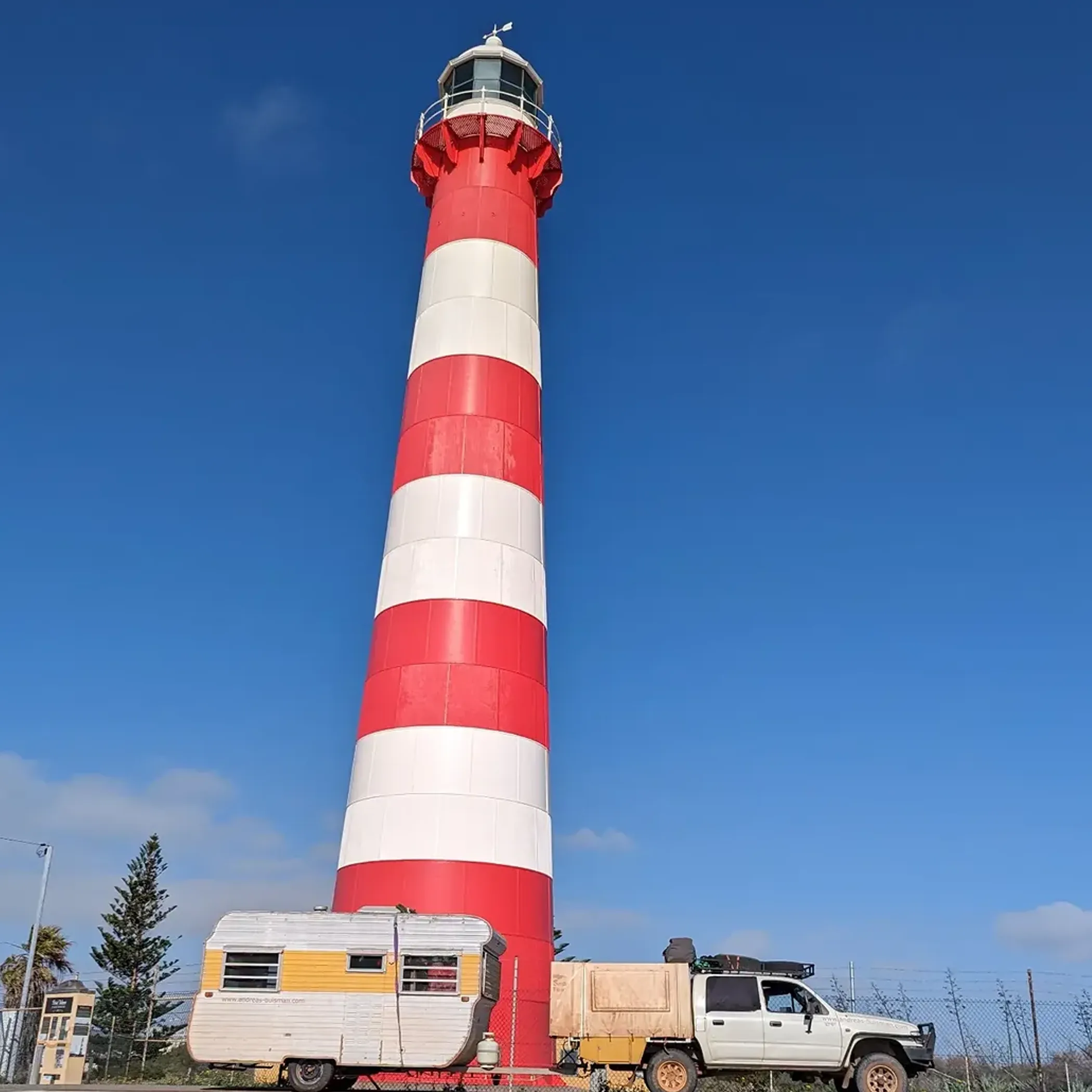 point moore lighthouse against blue sky