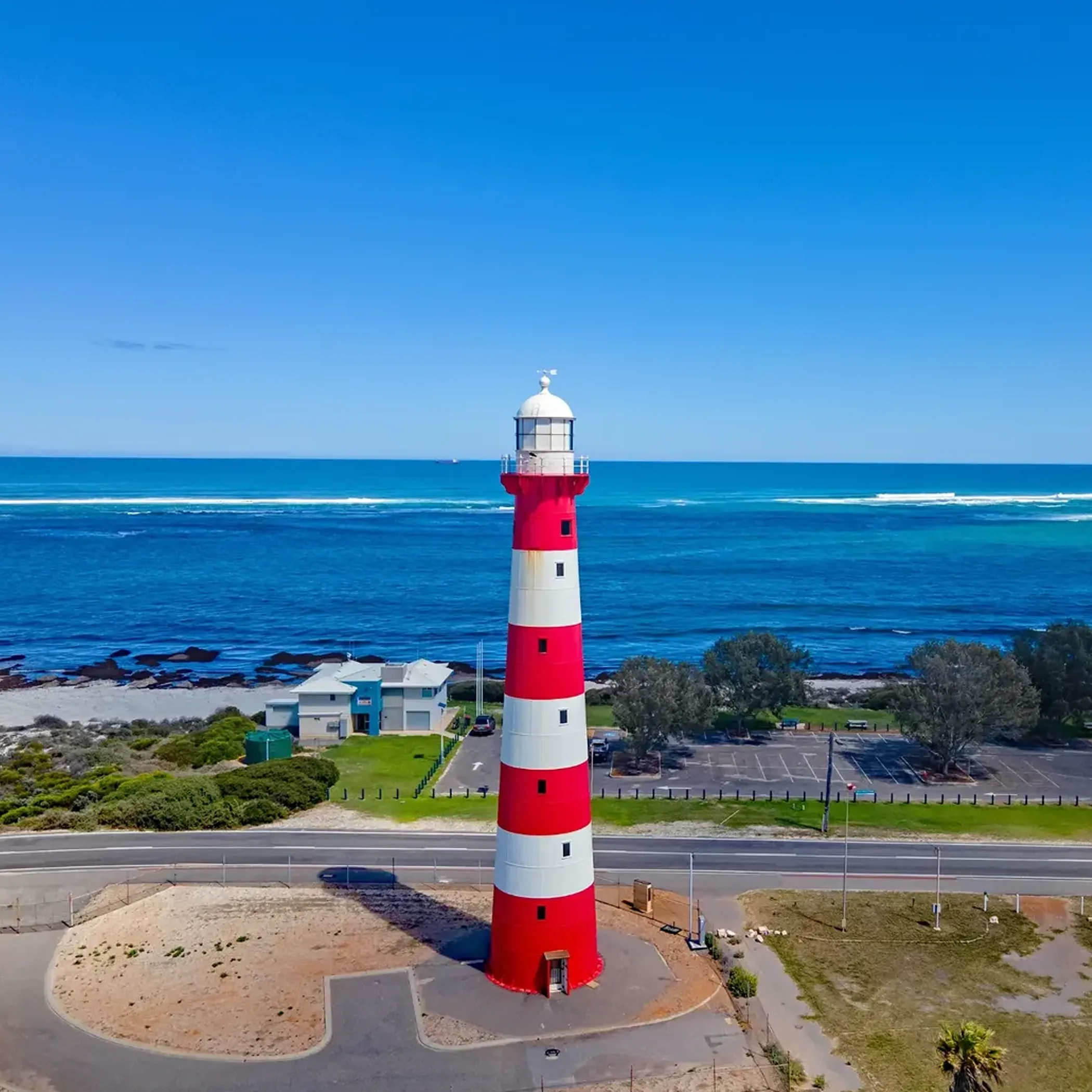 point moore lighthouse against blue sky