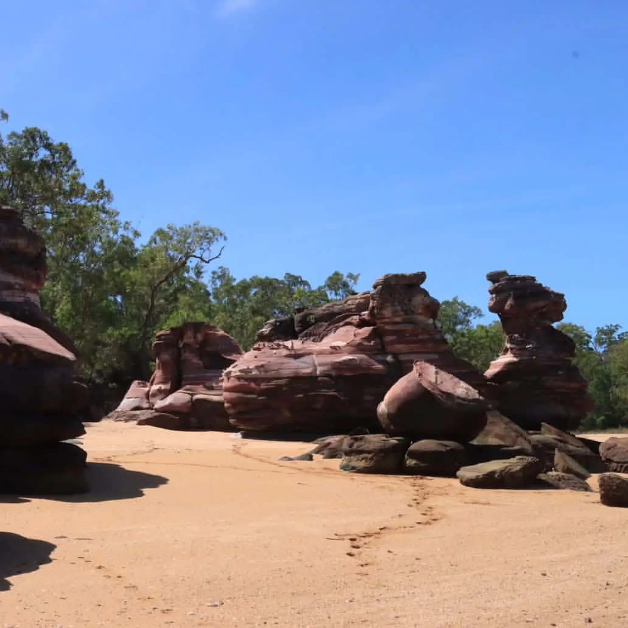 clear rock formations