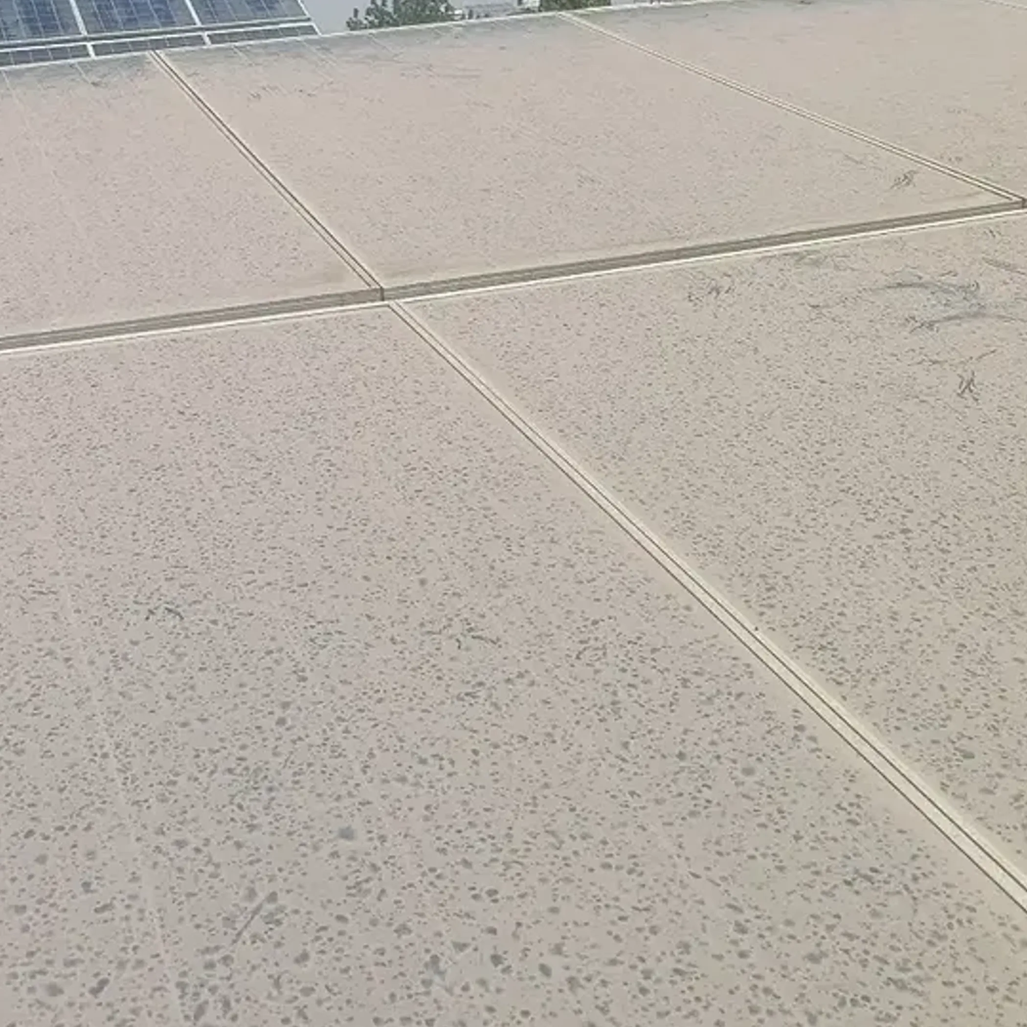 solar panels cleaned with squeegee